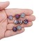 Miniature Purple Ornaments with Box, Dollhouse Christmas Baubles, Adorabilities